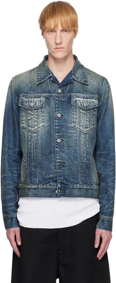 MM6 MAISON MARGIELA BLUE FADED DENIM JACKET