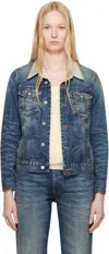 Mm6 Maison Margiela Blue Sports Denim Jacket