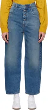 Mm6 Maison Margiela Blue Straight-leg Jeans