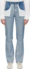 Mm6 Maison Margiela Blue Straight-leg Jeans