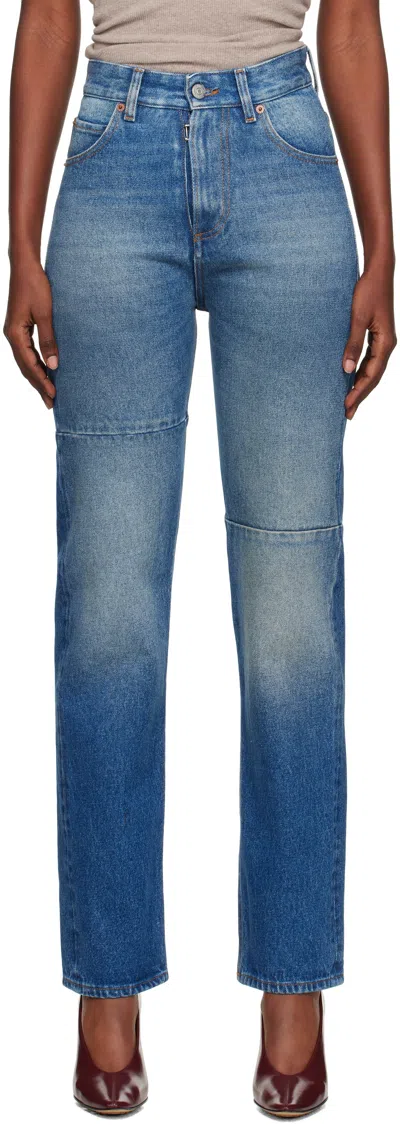 Mm6 Maison Margiela Blue Tapered Jeans