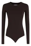 Mm6 Maison Margiela Mm6 By Maison Margiela Sleek Brown Body With Long Sleeves In Brown