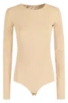 Mm6 Maison Margiela Mm6 By Maison Margiela Stretch Lycra Bodysuit With Snap Button Closure In Miami