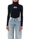 Mm6 Maison Margiela Mm6 By Maison Margiela High Turtleneck Collar Bodysuit In Black