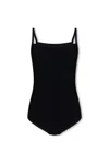 Mm6 Maison Margiela Numbers-motif Sleeveless Bodysuit In Black