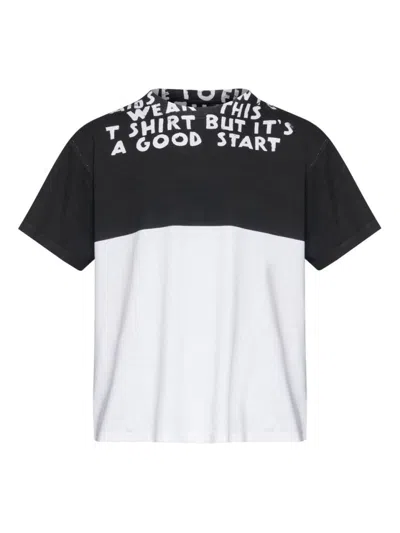 MM6 MAISON MARGIELA BOLD GRAPHIC PRINT T-SHIRT WITH RELAXED FIT