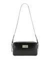 Mm6 Maison Margiela Numbers-plaque Zipped Crossbody Bag In Black