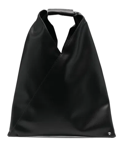MM6 MAISON MARGIELA TRIANGLE SMALL GRAPHIC-PRINT TOTE