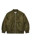 Mm6 Maison Margiela Bomber In Twill Imbottito In Green