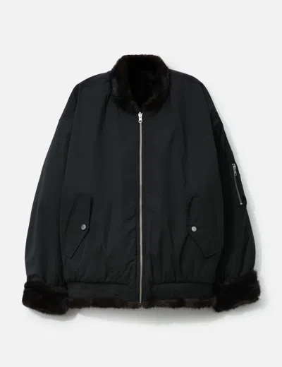 Mm6 Maison Margiela Bomber Jacket In Black