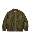 Mm6 Maison Margiela Logo-appliqué Bomber Jacket In Green