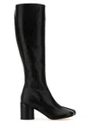 Mm6 Maison Margiela Slip On Knee-high Boots In Black