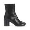 Mm6 Maison Margiela 70 Leather Ankle Boot In Black