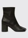 Mm6 Maison Margiela Mm6 By Maison Margiela Ankle Boots With Distinctive Seam Detail And Block Heel In Black