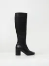 Mm6 Maison Margiela Slip On Knee-high Boots In Black