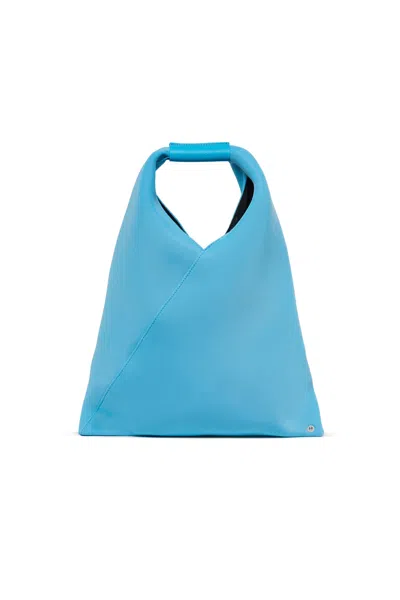 Mm6 Maison Margiela Kids' Mesh Japanese Bag Small In Blue