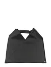 Mm6 Maison Margiela Mm6 By Maison Margiela Asymmetrical Black Mini Bag With Distinctive Handle In Black