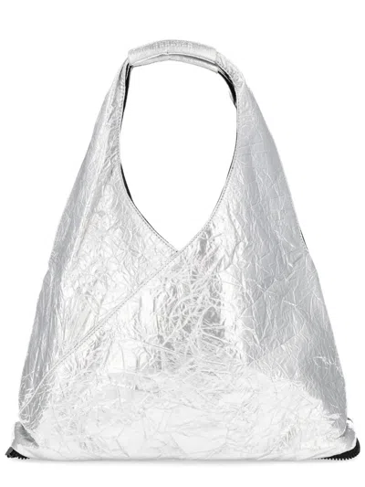 Mm6 Maison Margiela Japanese Style Polyurethane Wallet Single Handle In Silver