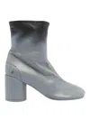 Mm6 Maison Margiela Grey Tabi Booties In Gray