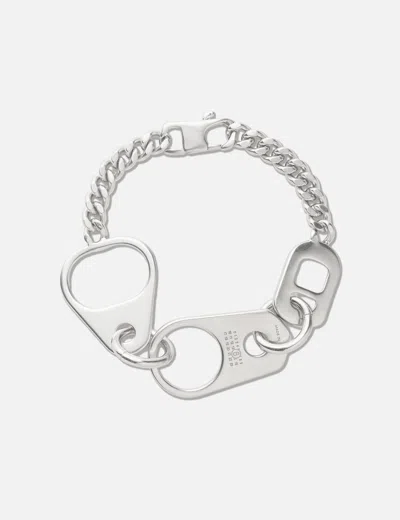 Mm6 Maison Margiela Bottle Cap Chain Bracelet In Silver/银色/銀色/실버/シルバー