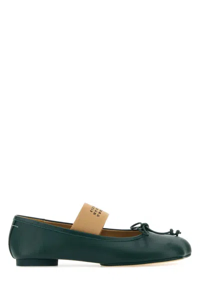 MM6 MAISON MARGIELA LEATHER ANATOMIC BALLERINAS