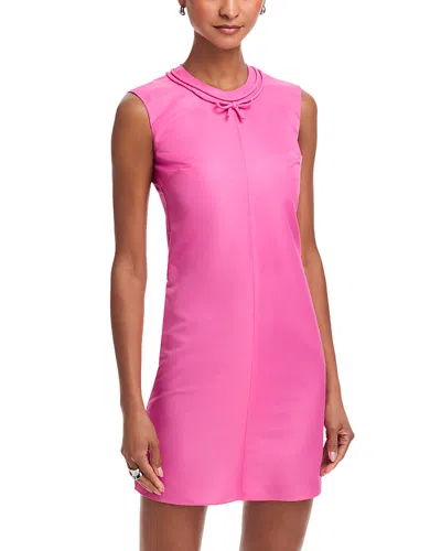 Mm6 Maison Margiela Bow Detail Sleeveless Mini Dress In Pink