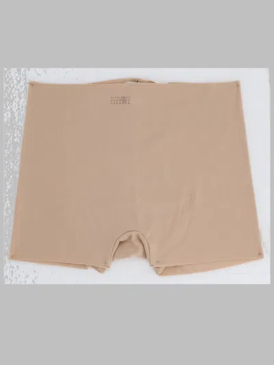 Mm6 Maison Margiela Boxer Elasticizzato In Nude
