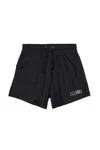 Mm6 Maison Margiela Costume Boxer Con Numeric Logo In Black