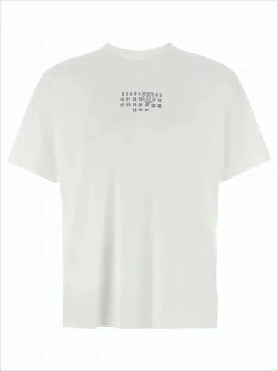 MM6 MAISON MARGIELA BOXY CREW NECK COTTON TEE WITH MINIMALIST GRAPHIC