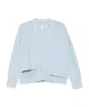 Mm6 Maison Margiela Cut-out Detailed Cardigan In Blue