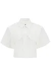Mm6 Maison Margiela Button-front Poplin Shirt In White
