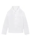 Mm6 Maison Margiela Boxy White Shirt With Avant-garde Extended Panel In White
