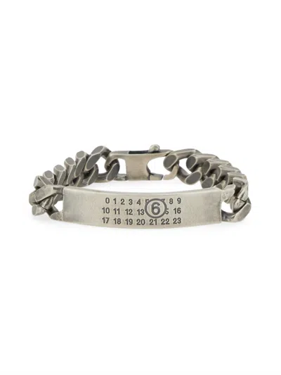 Mm6 Maison Margiela Chain Bracelet In Silver
