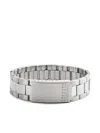 Mm6 Maison Margiela Numbered-plaque Bracelet In Metallic