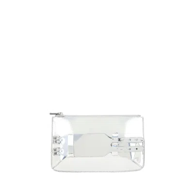 Mm6 Maison Margiela Bracelet Pouch Women's Bag In Silver