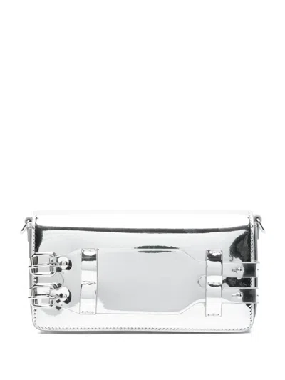Mm6 Maison Margiela Bracelet Shoulder Bag In Silver