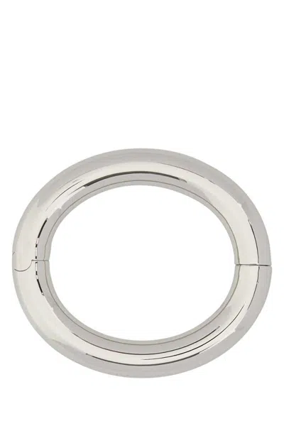 Mm6 Maison Margiela Contemporary Hinged Oval Bracelet Design In Silver