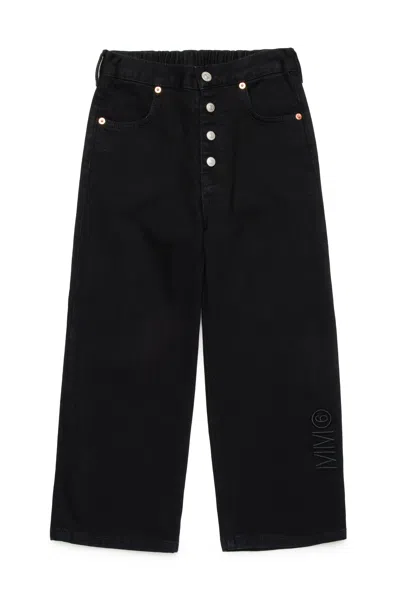 MM6 MAISON MARGIELA BRANDED BLACK JEANS