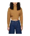 Mm6 Maison Margiela Tan Boxy Sweater In Brown