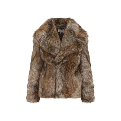 MM6 MAISON MARGIELA BROWN ACRYLIC JACKET