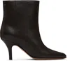 Mm6 Maison Margiela Pointed-toe Leather Ankle Boots