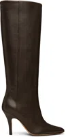 Mm6 Maison Margiela Brown Architype Knee High Tall Boots
