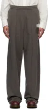 Mm6 Maison Margiela Brown Taped Logo Lounge Pants In 812 Brown