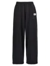 Mm6 Maison Margiela Mm6 By Maison Margiela Brushed Cotton Joggers With Adjustable Drawstring In Black