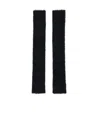 Mm6 Maison Margiela Black Brushed Arm Warmers In Black