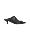 Mm6 Maison Margiela Rider 50mm Pointed-toe Mules In Black