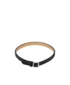 Mm6 Maison Margiela Plain Sauvage Leather Choker In Black