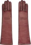 Mm6 Maison Margiela Burgundy Agnelle Edition Mid-length Leather Gloves