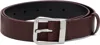 Mm6 Maison Margiela Burgundy Leather Belt In Brown