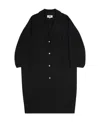 Mm6 Maison Margiela Button-fastening Single-breasted Coat In Black